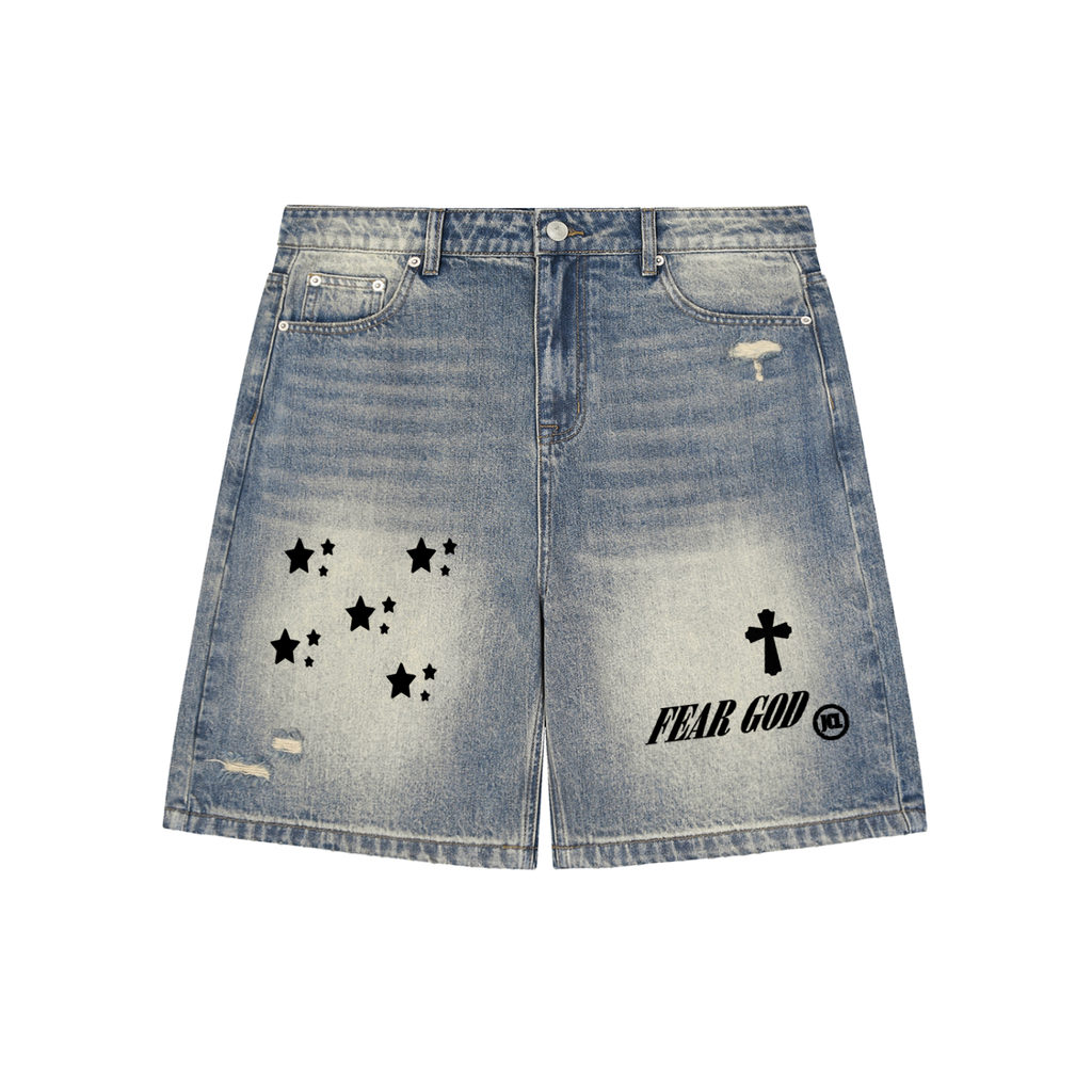 Distressed Baggy Denim