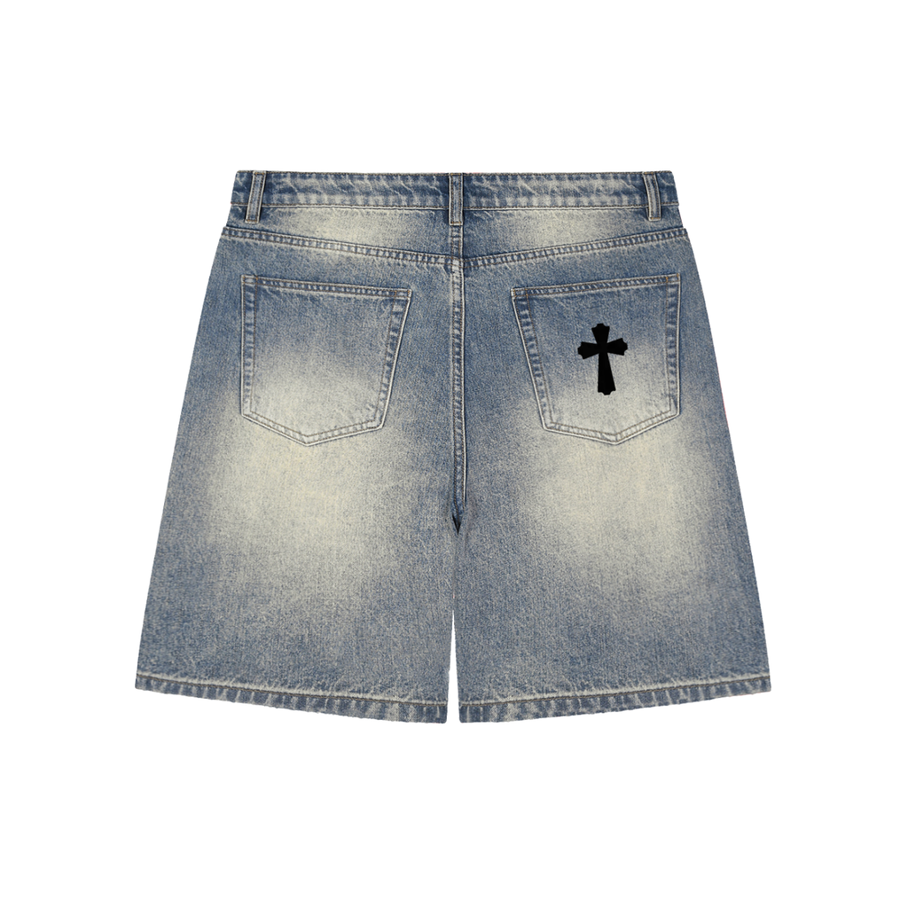Distressed Baggy Denim